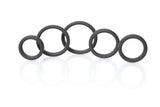 Boneyard Silicone Ring Five Piece Kit Black > Cock Ring > Sets - Tophatter Daily Deals