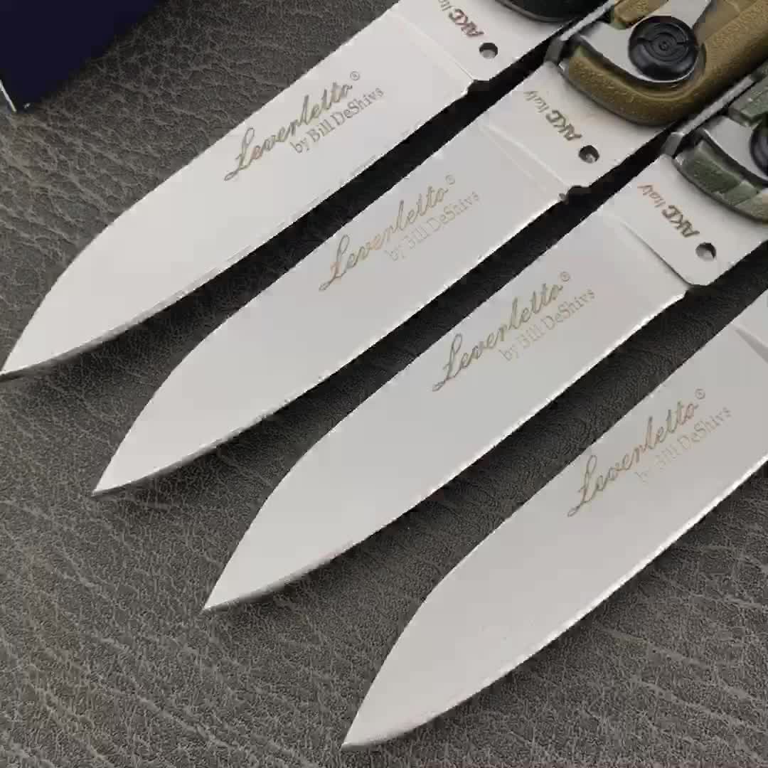 Colt II Button Folding Knife 440C Blade - Tophatter Daily Deals