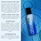 Passion Natural Water-Based Lubricant 2 Oz – Personal Lubricant > Lube > Water Based - Tophatter Daily Deals