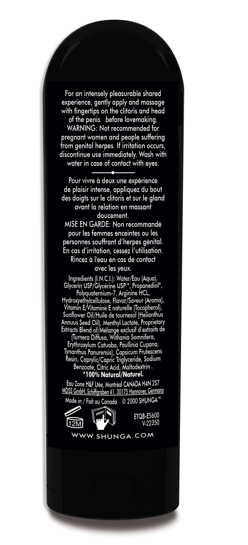 Lotus Noir Sensitizing Gel for Lovers Organic 60ml Enhancer > Essentials > Bath & Body - Tophatter Daily Deals
