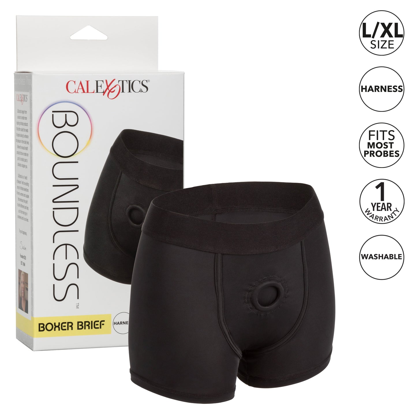 CalExotics Boundless Boxer Brief Harness – Ultra Comfortable Support Harness > Gender > Bodywear - Tophatter Daily Deals