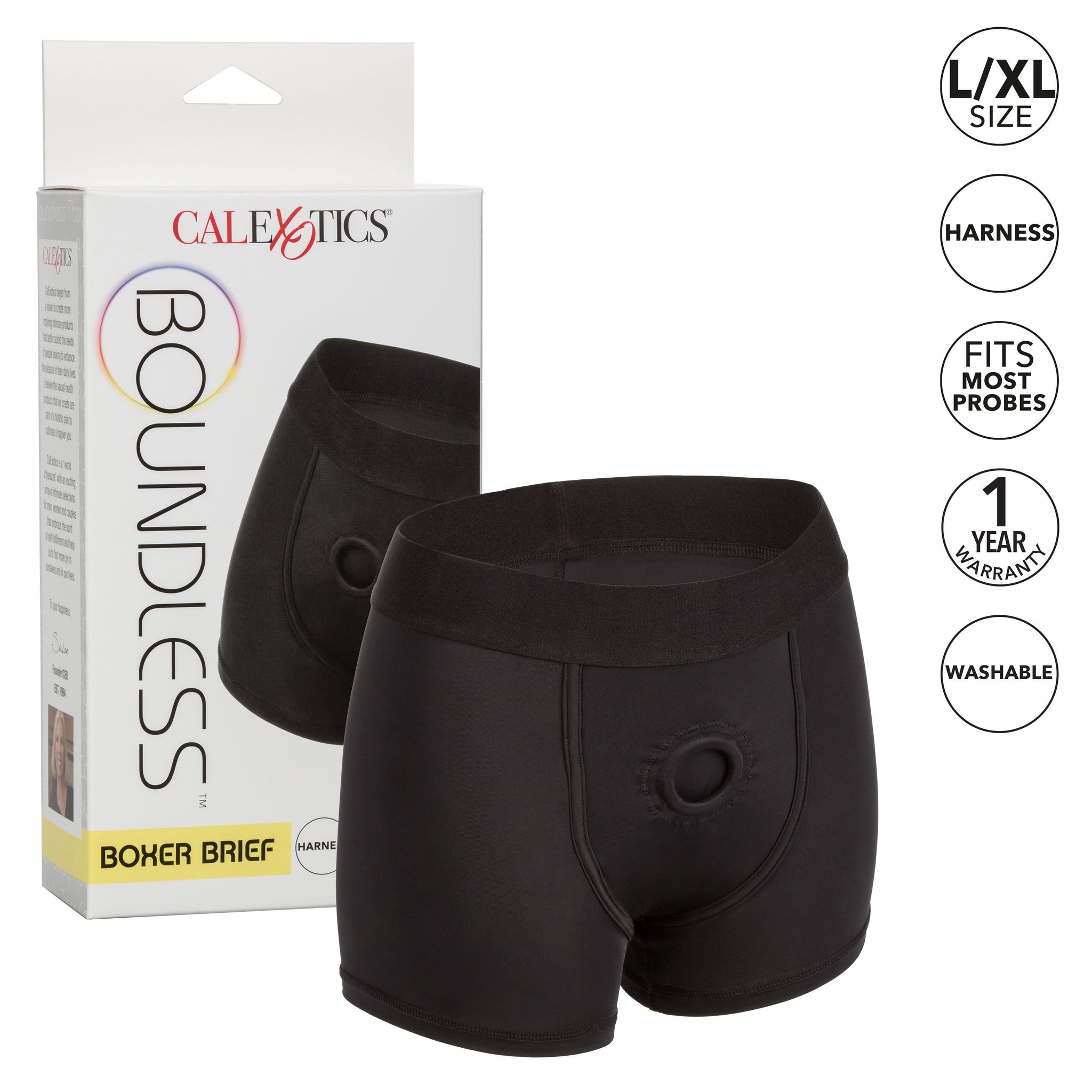 CalExotics Boundless Boxer Brief Harness – Ultra Comfortable Support Harness > Gender > Bodywear - Tophatter Daily Deals