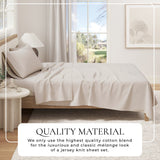 100% Organic Cotton Jersey Knit Sheets Bedding - Tophatter Daily Deals