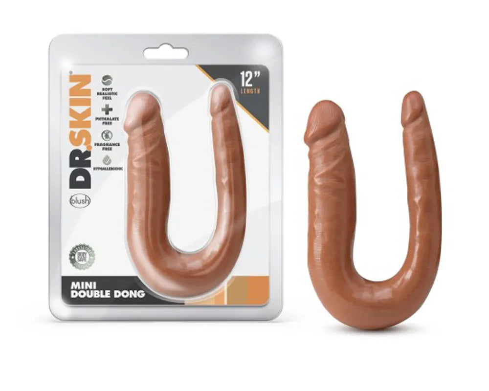 Dr. Skin Mini Double Dong – Soft Flexible Double Penetration Toy > Dildos > Double Dildos - Tophatter Daily Deals