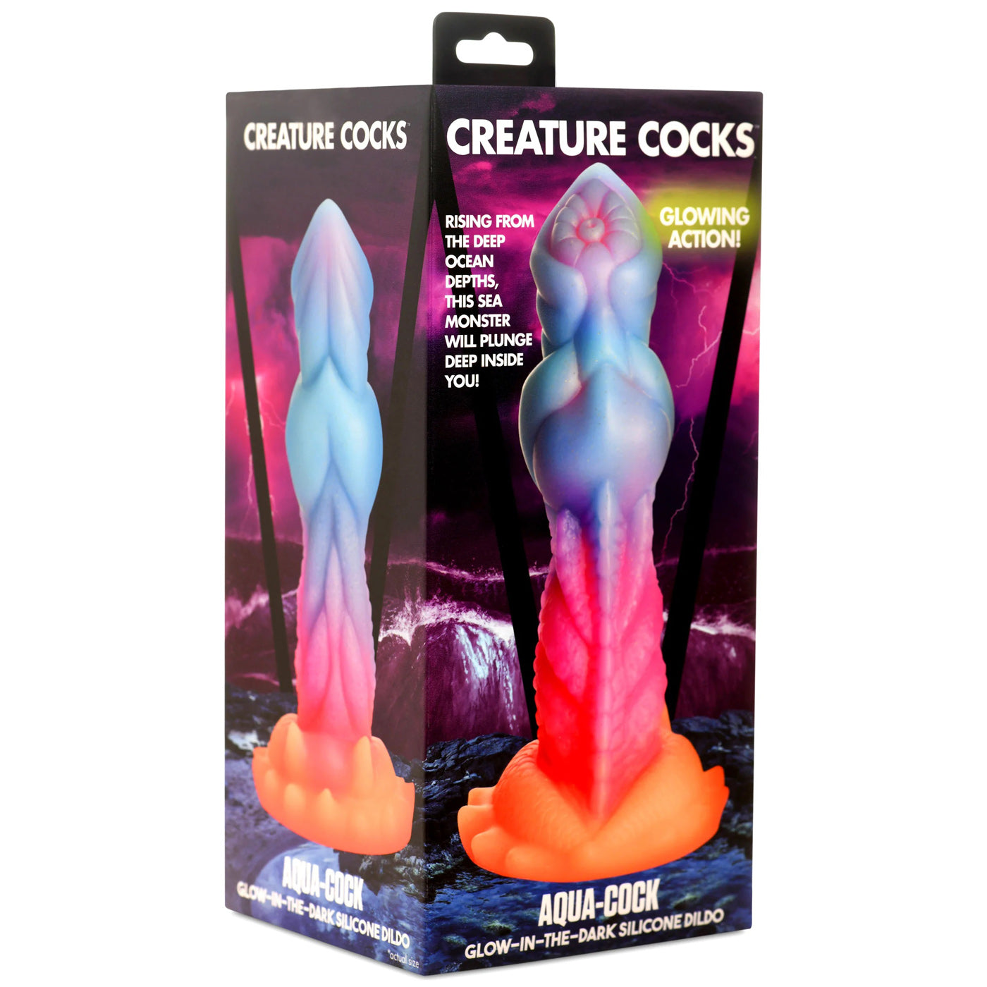 Creature Cocks Aqua-Cock Glow in the Dark – 19.3 cm Fantasy Dildo > Dildos > Fantasy - Tophatter Daily Deals