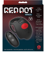 Red Dot V3 (Black/Red) – Remote-Controlled Vibrating Cock Ring > Sex Toys > Remote Control Toys - Tophatter Daily Deals