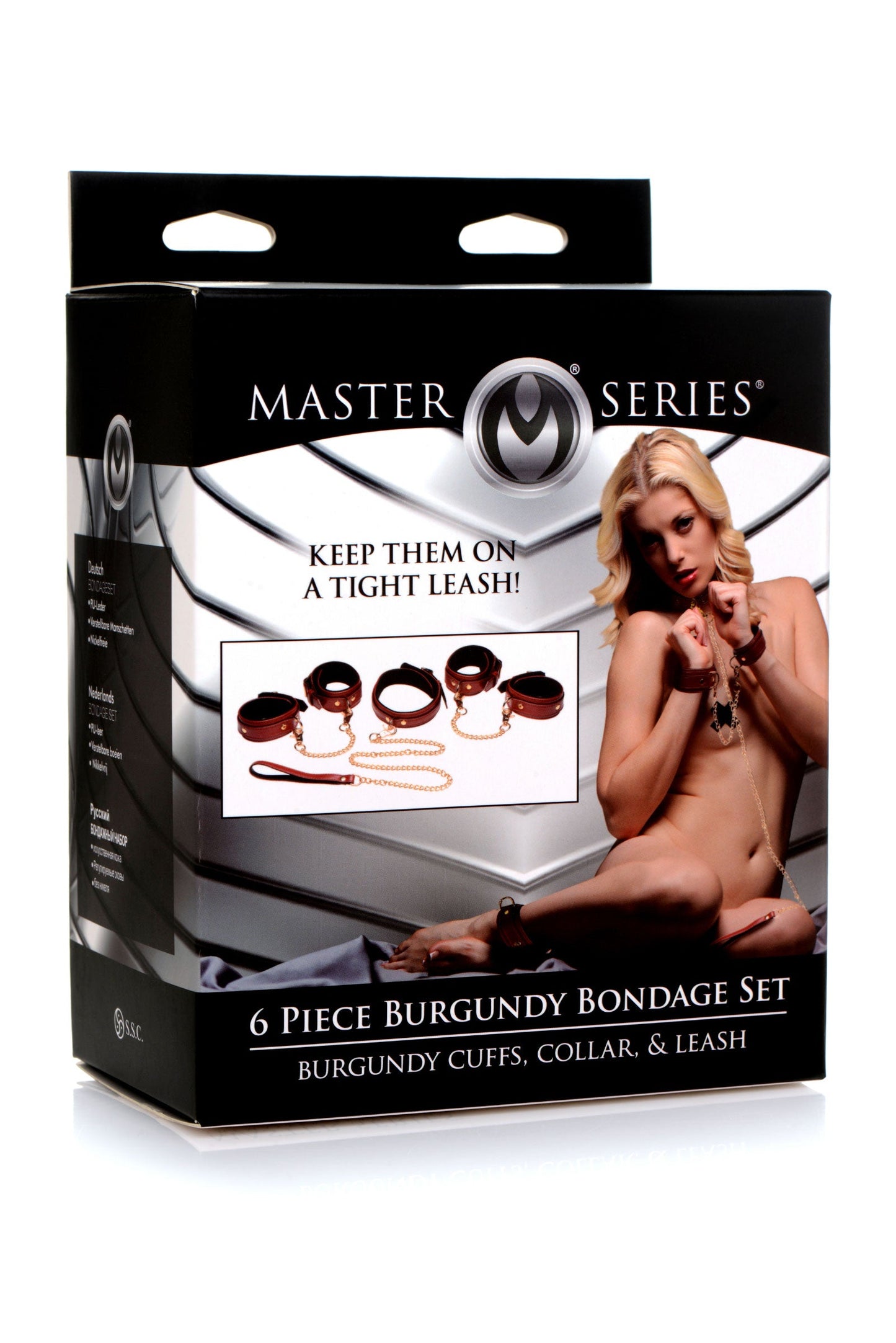 6 Piece Bondage Set – Vegan PU Leather Restraints and Cuffs Kit > Bondage Gear > Bondage Kits - Tophatter Daily Deals