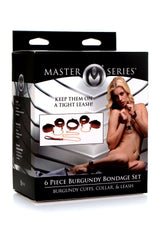 6 Piece Bondage Set – Vegan PU Leather Restraints and Cuffs Kit > Bondage Gear > Bondage Kits - Tophatter Daily Deals