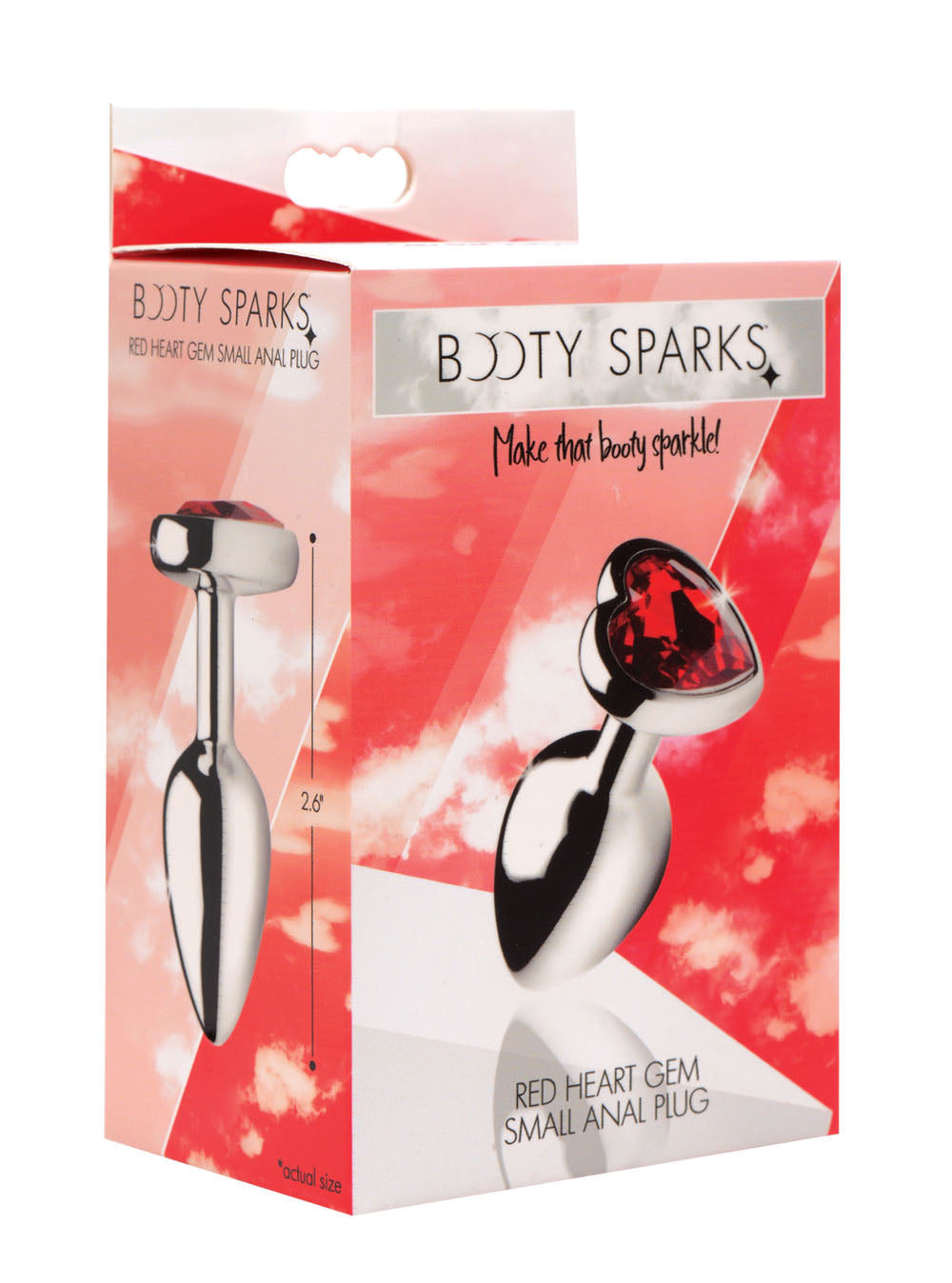Red Heart Gem Small Anal Plug Lightweight Aluminum > Anal Range > Jewel Butt Plugs - Tophatter Daily Deals