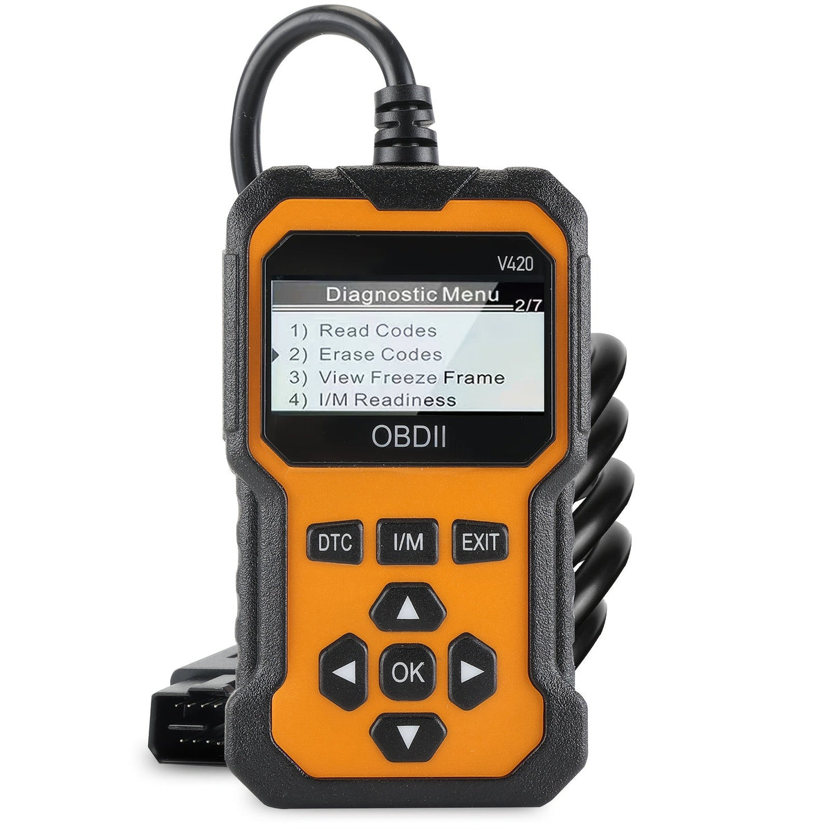 OBD2 Scanner Code Reader - Read and Clear Engine Fault Codes, I/M Readiness, Orange Automotive - Tophatter Daily Deals