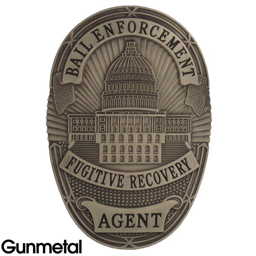 Bail Enforcement Fugitive Recovery Badge Set - Tophatter's Weapons'N'Deals Professional Quality Stock Badges - Tophatter Daily Deals