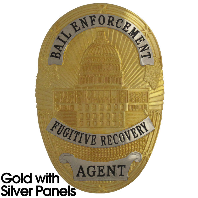Bail Enforcement Fugitive Recovery Badge Set - Tophatter's Weapons'N'Deals Professional Quality Stock Badges - Tophatter Daily Deals