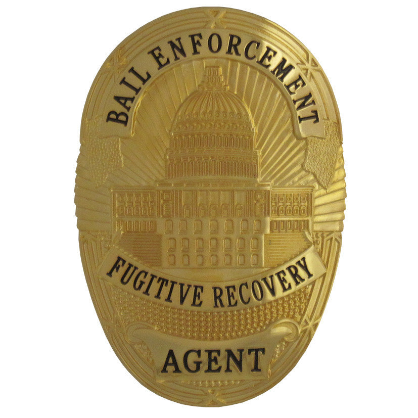 Bail Enforcement Fugitive Recovery Badge Set - Tophatter's Weapons'N'Deals Professional Quality Stock Badges - Tophatter Daily Deals