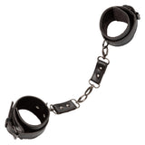 Euphoria Collection Black Adjustable Hand Cuffs with Velvet Interior and Vegan Leather Exterior > Bondage Gear > Restraints - Tophatter Daily Deals