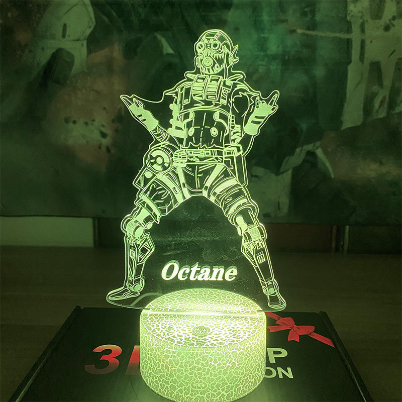 Customized Octane 7 Color Luminous Night Lamp 7 Color Night Light - Tophatter Daily Deals