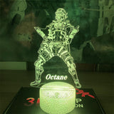 Customized Octane 7 Color Luminous Night Lamp 7 Color Night Light - Tophatter Daily Deals
