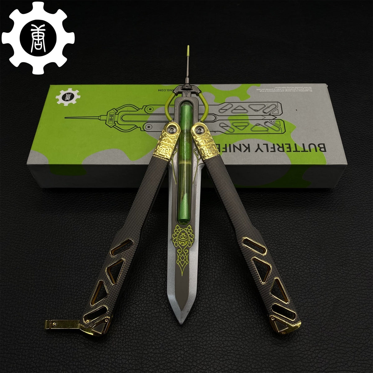 Octane Heirloom V3 Real Liquid Tube Octane Balisong Metal Replica - Tophatter Daily Deals