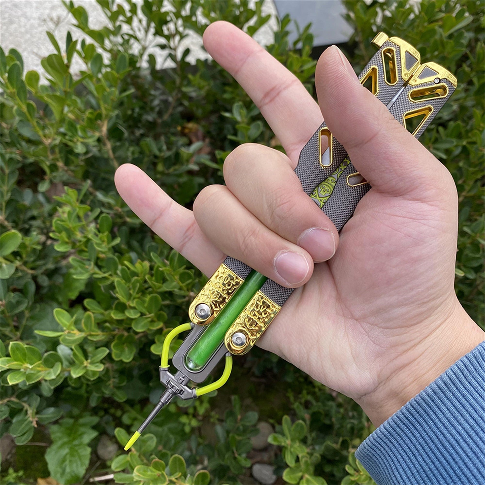 Octane Heirloom V3 Real Liquid Tube Octane Balisong Metal Replica - Tophatter Daily Deals