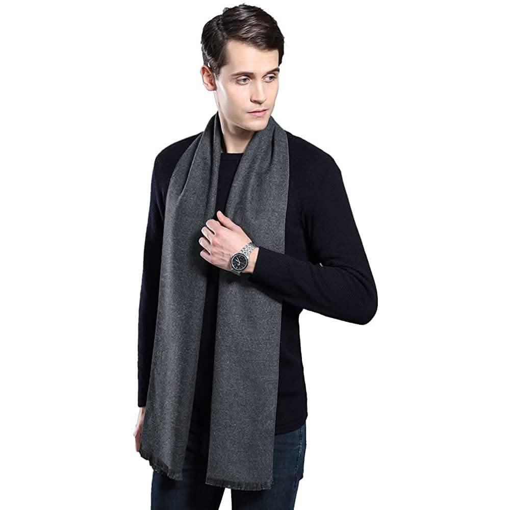 Ohayomi Mens Winter Cashmere Fashion Formal Soft Scarves Gloves, Scarves & Earmuffs - Tophatter Daily Deals
