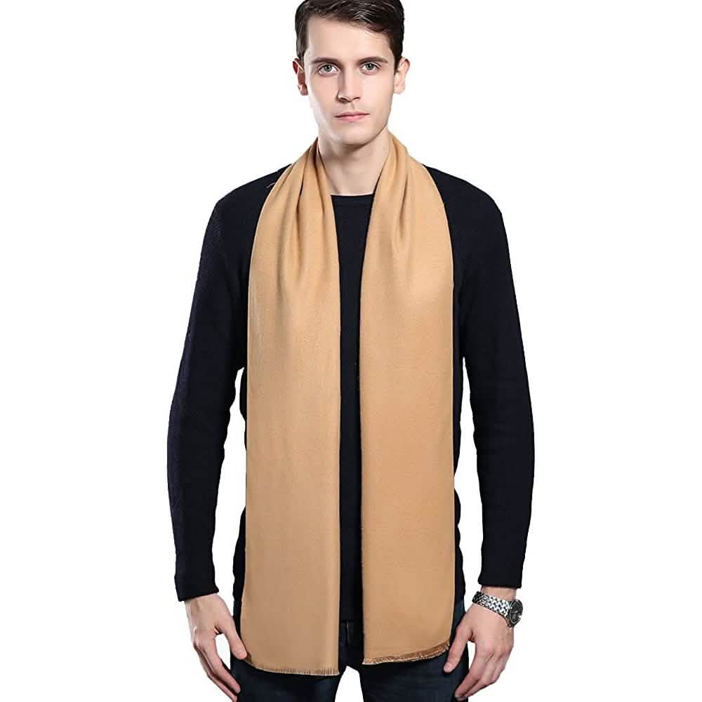 Ohayomi Mens Winter Cashmere Fashion Formal Soft Scarves Gloves, Scarves & Earmuffs - Tophatter Daily Deals