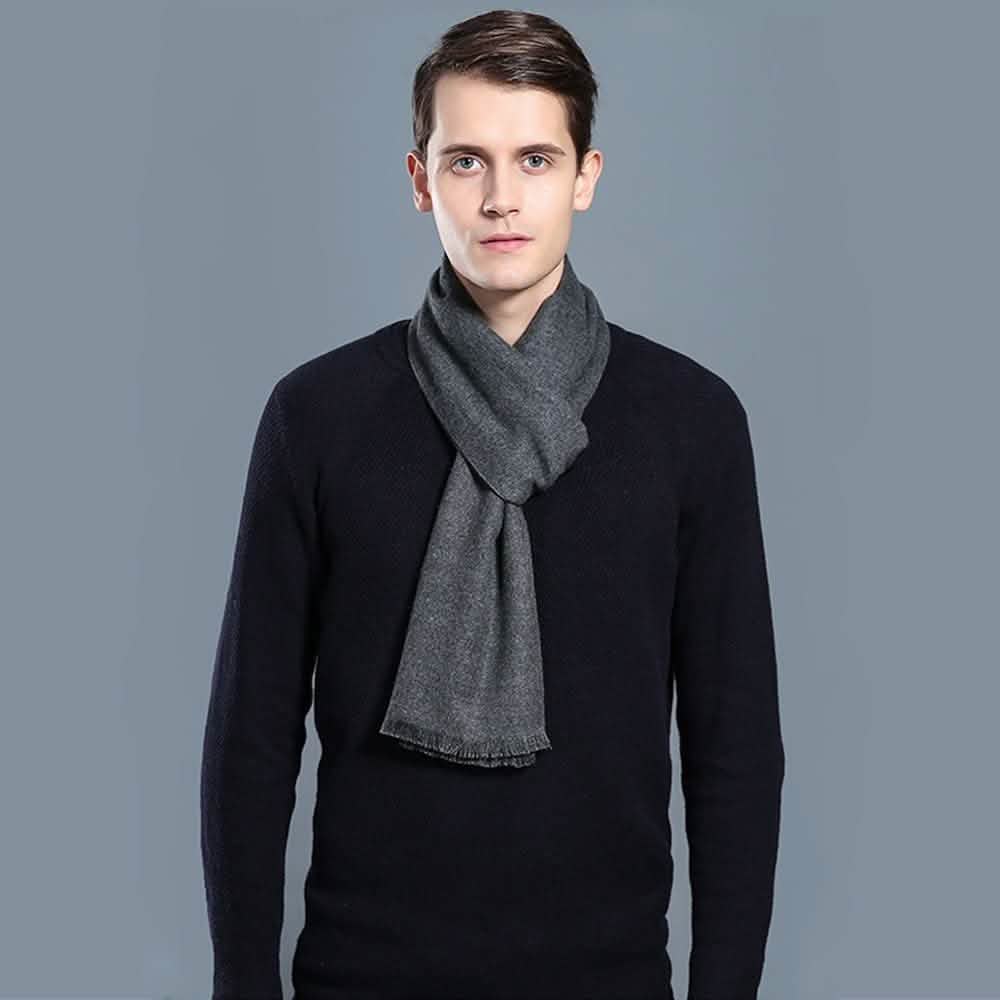 Ohayomi Mens Winter Cashmere Fashion Formal Soft Scarves Gloves, Scarves & Earmuffs - Tophatter Daily Deals