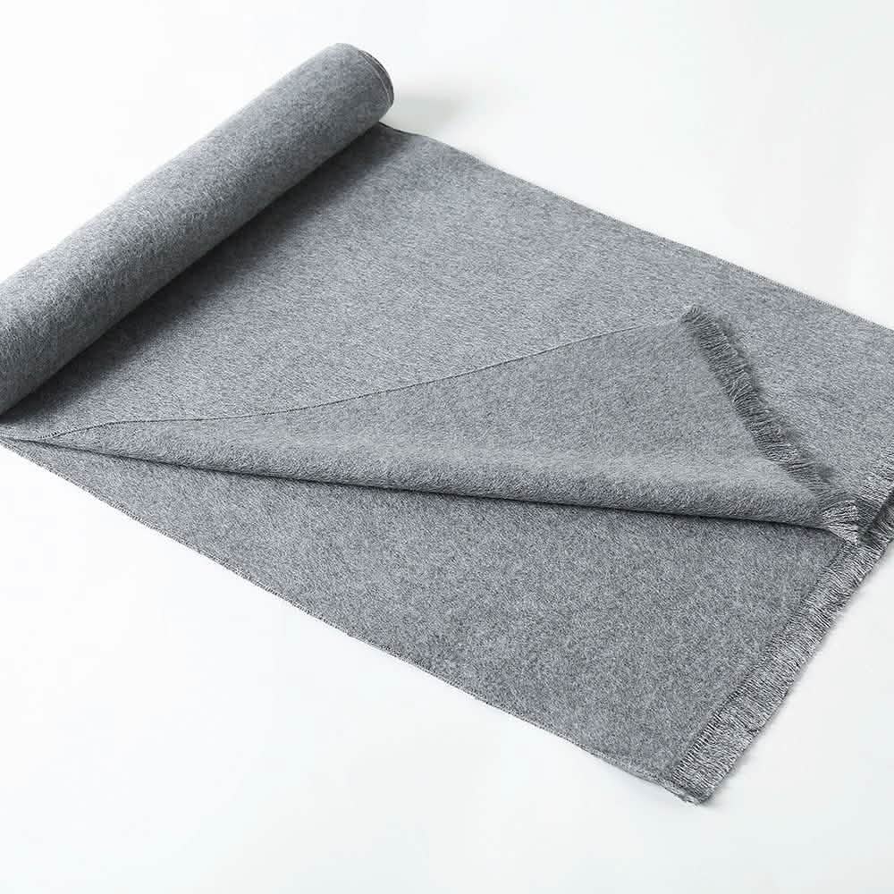 Ohayomi Mens Winter Cashmere Fashion Formal Soft Scarves Light Gray Gloves, Scarves & Earmuffs - Tophatter Daily Deals