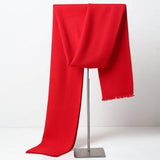 Ohayomi Mens Winter Cashmere Fashion Formal Soft Scarves Red Gloves, Scarves & Earmuffs - Tophatter Daily Deals