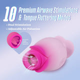 Aria Tulip Trance Wireless Clitoral and Nipple Massager Pink > Sex Toys For Ladies > Rose Stimulators - Tophatter Daily Deals