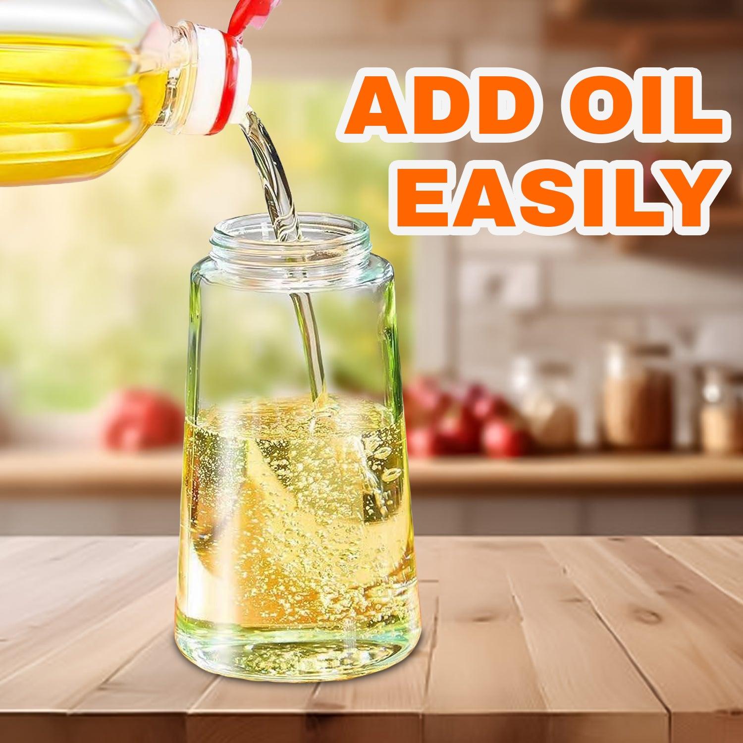 Cooking Oil Spray Bottle - 2-in-1 Oil Dispenser Bottle Refillable BBQ Cooking Olive Oil Sprayer UK Home - Tophatter Daily Deals
