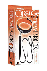 Icon Brands - Orange is the New Black - Short Leash & Collar Set - Black/Orange BDSM - Tophatter Daily Deals