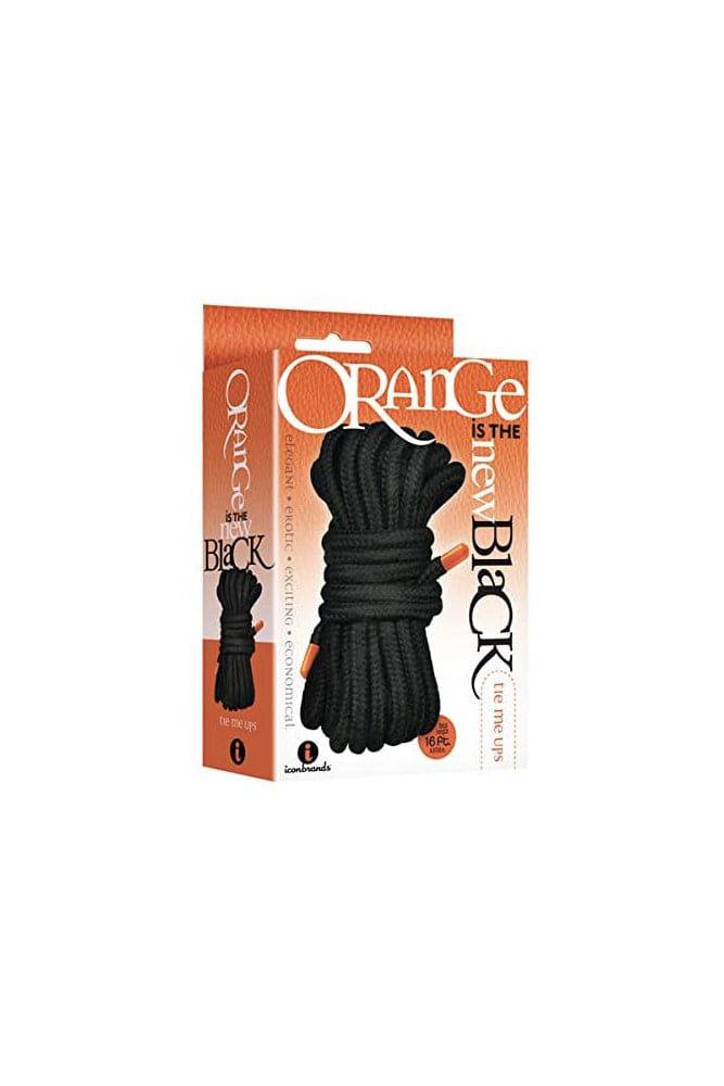 Icon Brands - Orange is the New Black - Black Bondage Rope - Black/Orange BDSM - Tophatter Daily Deals