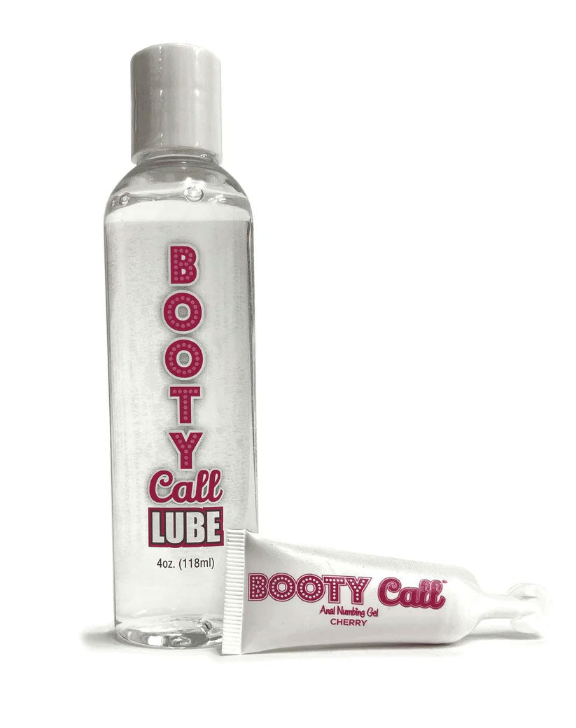 Booty Call Lube Duo (Cherry) – Anal Lubricant and Numbing Gel Set 118ml > Lube > Flavoured - Tophatter Daily Deals