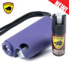 Purple Olympian World's Only All-In-One Stun Gun - Pepper Spray - Flashlight - Tophatter's Army Products & Self Defense Collectible Weapons - Tophatter Daily Deals