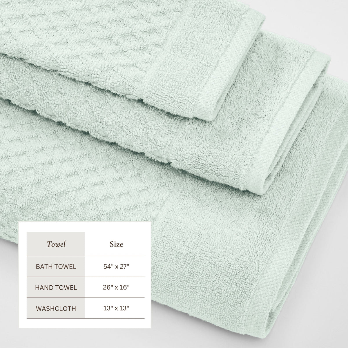 Cotton Diamond Waffle Weave Bath Towel Set - Grayson Collection Bath - Tophatter Daily Deals