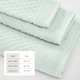 Cotton Diamond Waffle Weave Bath Towel Set - Grayson Collection Bath - Tophatter Daily Deals