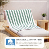 Oversized Striped Border Cabana Beach Towel - Santa Cruz Bath - Tophatter Daily Deals