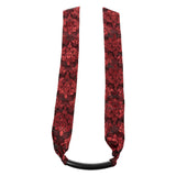 Scandal Bar Gag with Black PVC Plastic Bar and Red Black Brocade Double-Padded Strap > Bondage Gear > Gags and Bits - Tophatter Daily Deals