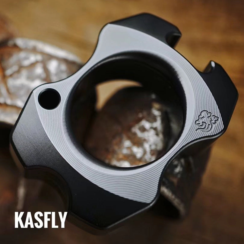 Kasfly One Finger Knuckle - Zirconium Edition Brass Knuckles - Tophatter Daily Deals