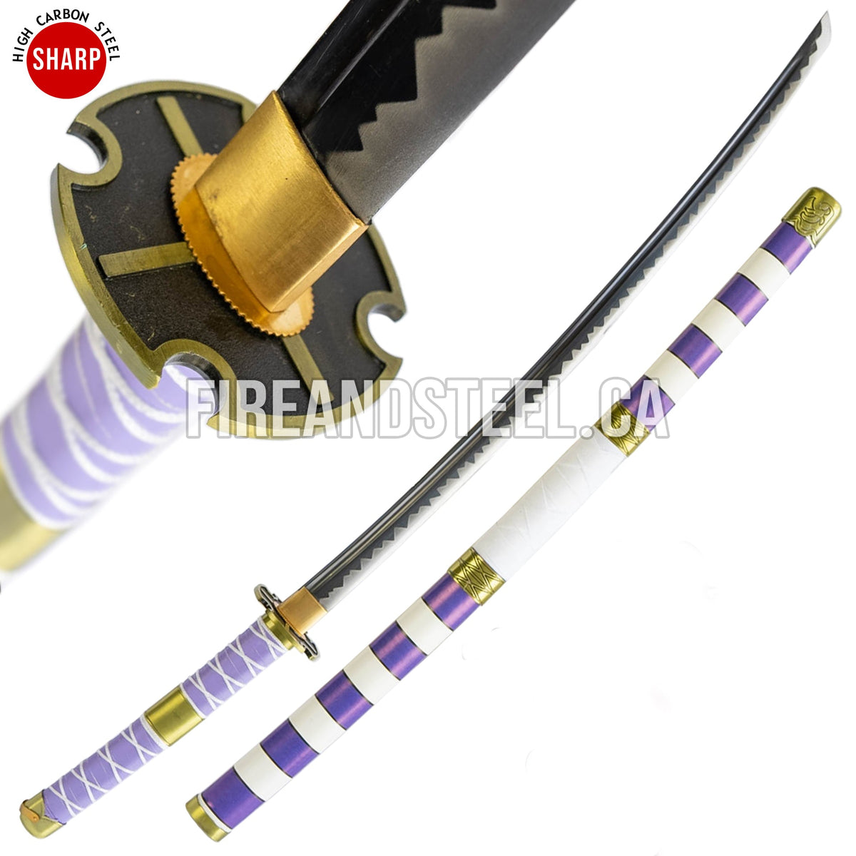 Monkey D. Luffy's "Nidai Kitetsu" Katana (Luffy Sword - Battle Ready) 1st Edition Anime Sword - Tophatter Daily Deals