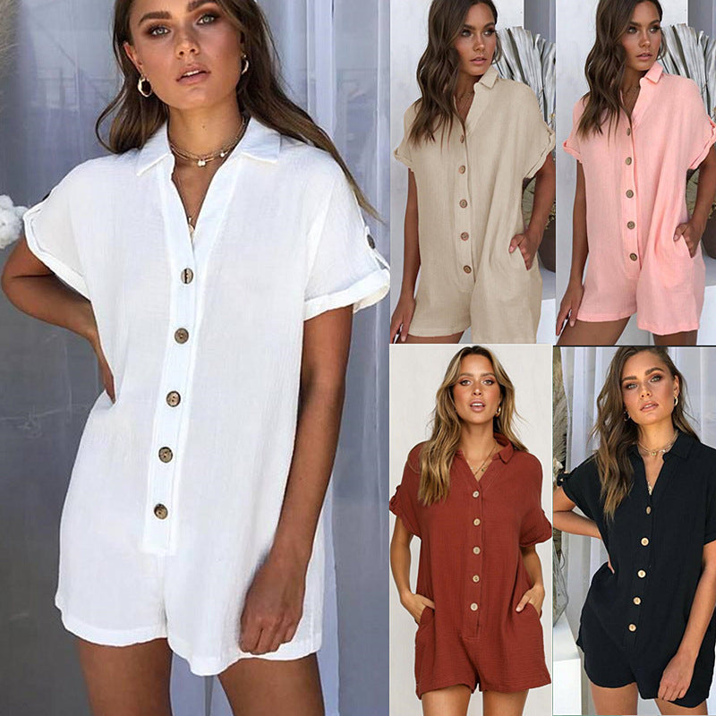 One piece top short Jumpsuit - Tophatter Daily Deals