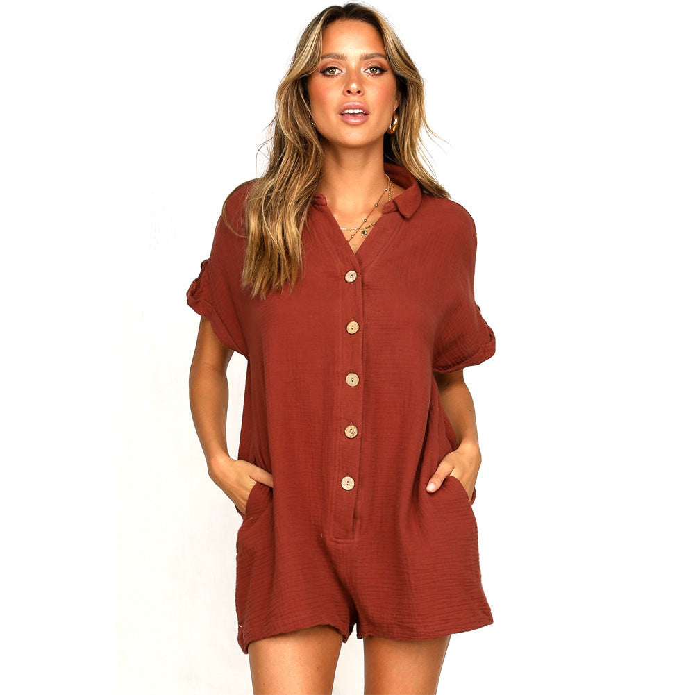 One piece top short Jumpsuit - Tophatter Daily Deals
