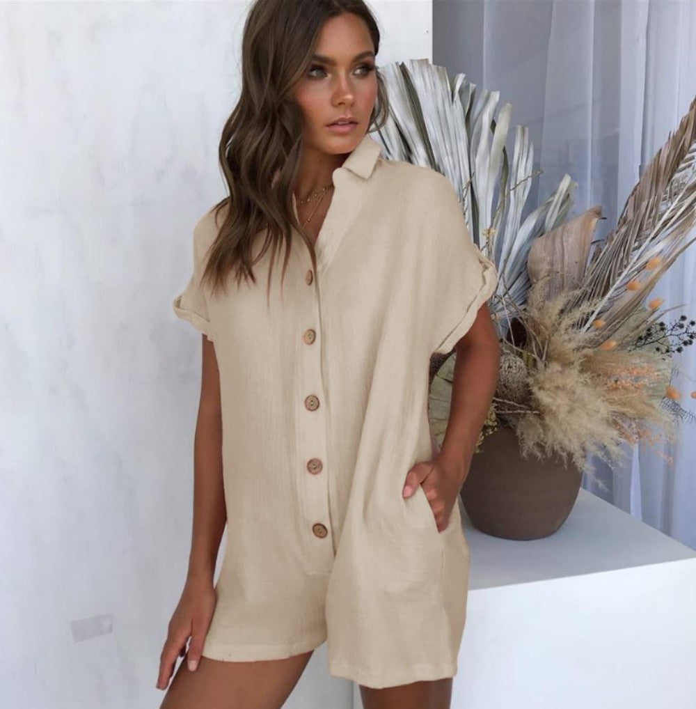 One piece top short Jumpsuit - Tophatter Daily Deals