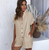 One piece top short Jumpsuit - Tophatter Daily Deals