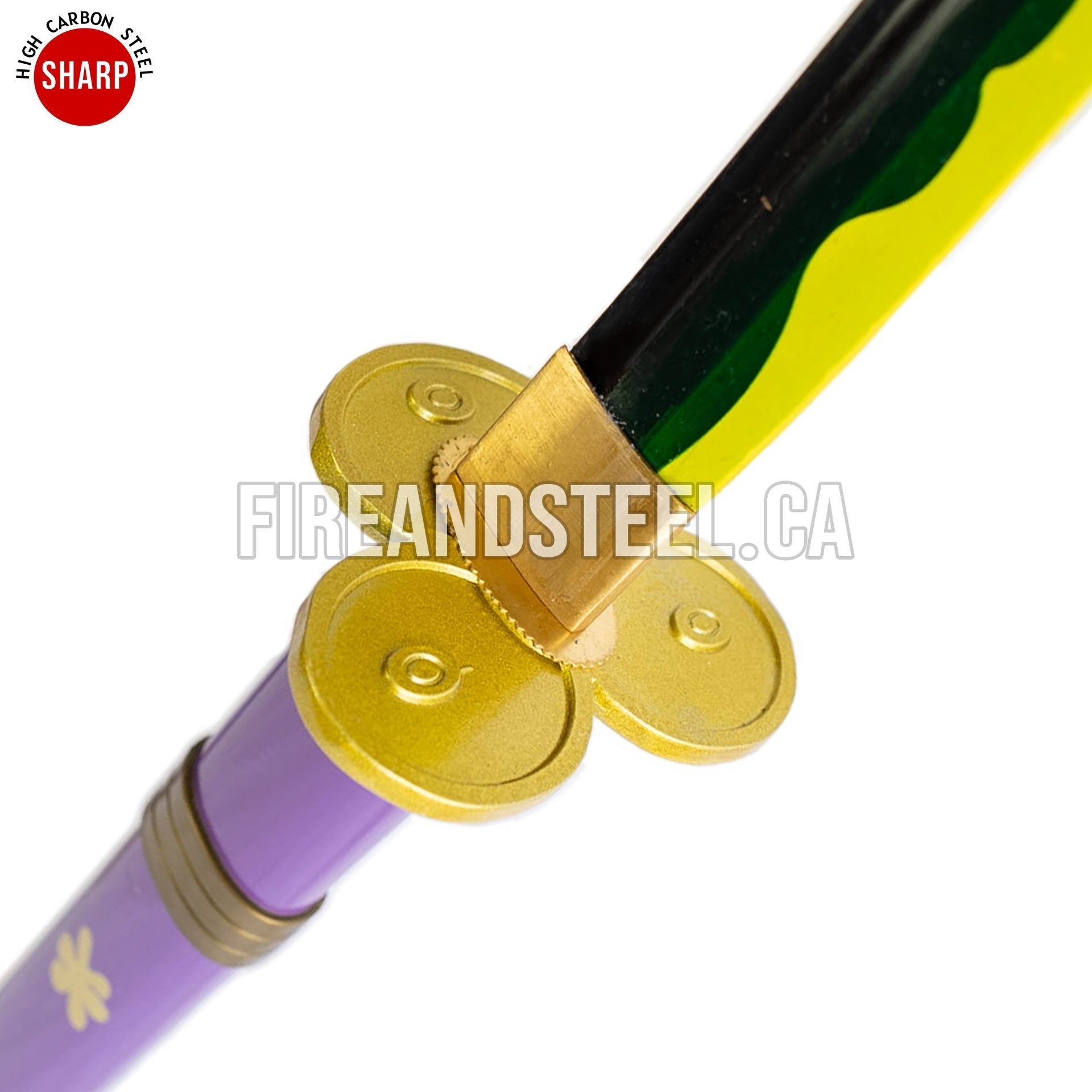 Roronoa Zoro's Purple "Enma" Katana Anime Version (Battle Ready) 2nd Edition Anime Sword - Tophatter Daily Deals