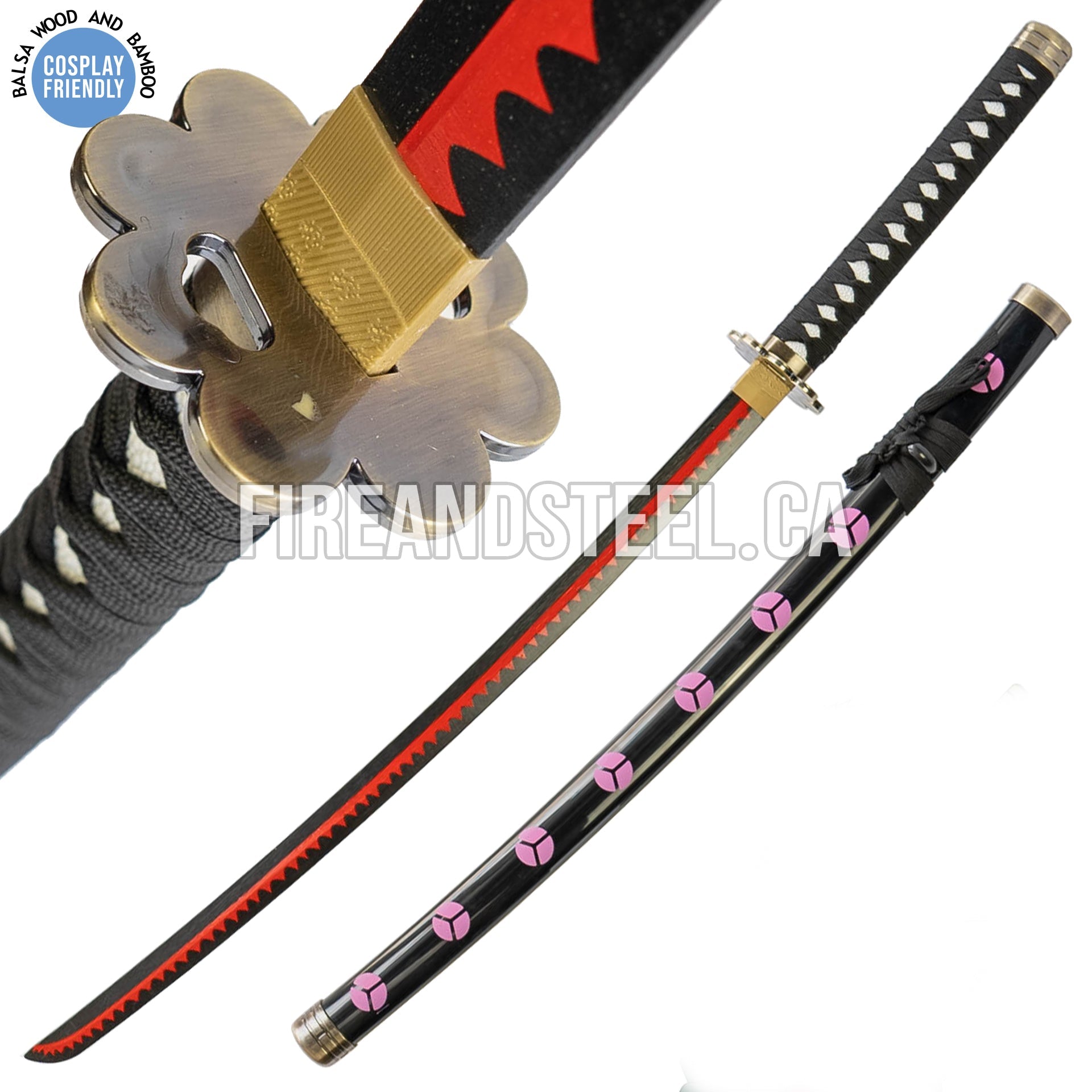 Roronoa Zoro's "Meitou; Shusui" Katana (Wood) Anime Sword - Tophatter Daily Deals
