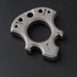 Titanium Alloy Wasteland Style One Finger Knuckle Duster Grey Brass Knuckles - Tophatter Daily Deals
