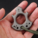 Titanium Alloy Wasteland Style One Finger Knuckle Duster Brass Knuckles - Tophatter Daily Deals