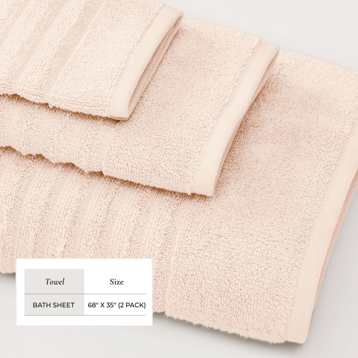 Luxury Combed Cotton Bath Towel Set - Karina Collection Bath - Tophatter Daily Deals
