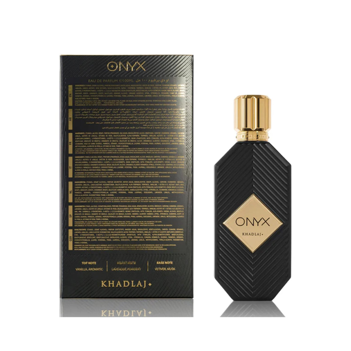 Khadlaj Onyx Eau De Parfum 100ml Spray - Tophatter Daily Deals