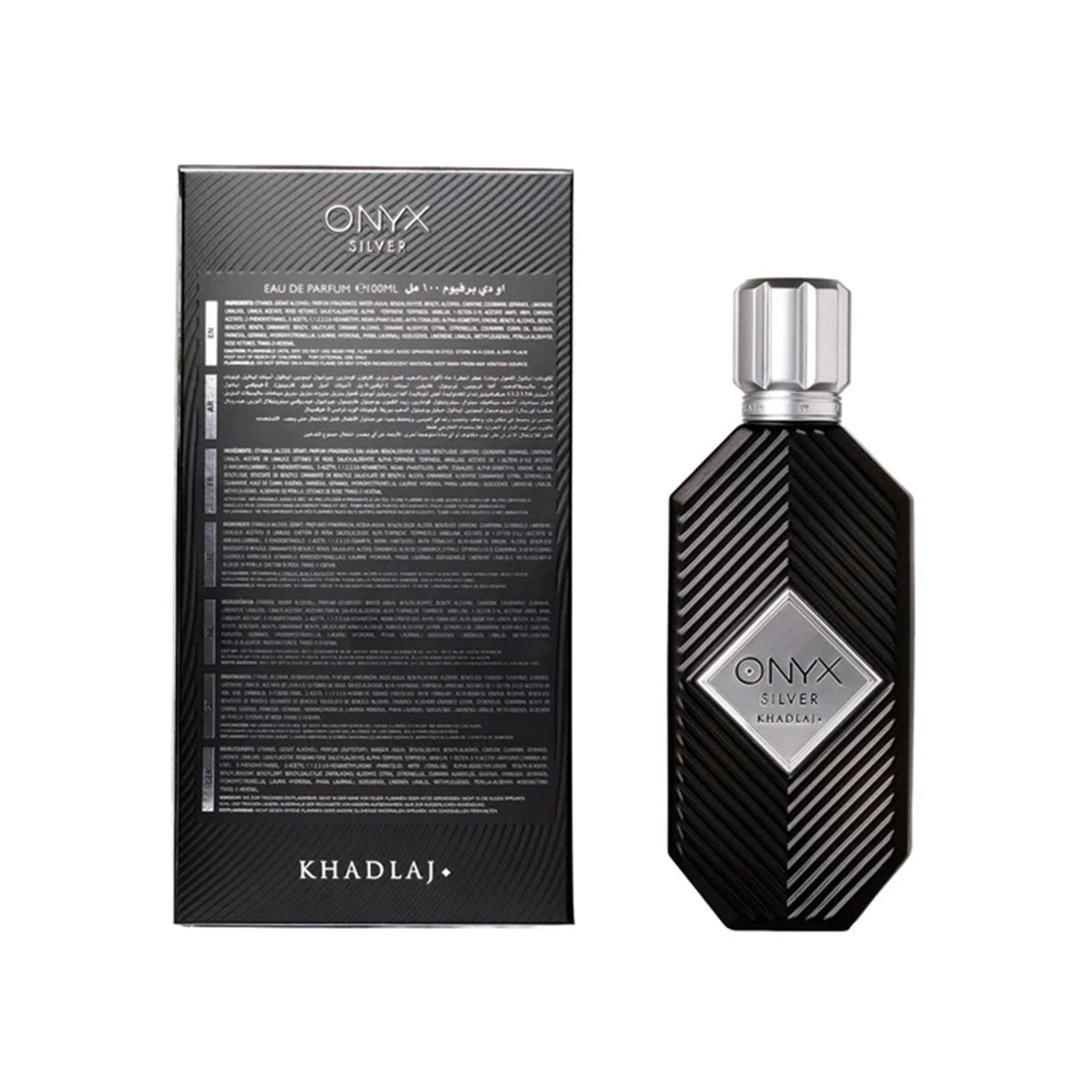 Khadlaj Onyx Silver Eau De Parfum 100ml Spray - Tophatter Daily Deals